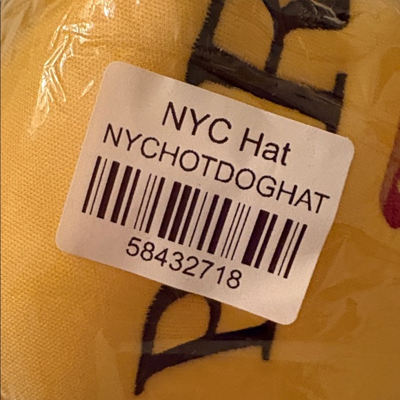 PARKE New York Hot Dog Adjustable Hat in Yellow NWT - Picture 4 of 4